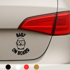 2 adesivi bambino a bordo 7,7