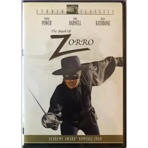 Dvd the mark zorro tyrone - of,