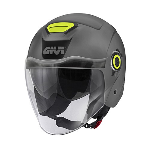 Casco jet grigio lucido - 12.5b,