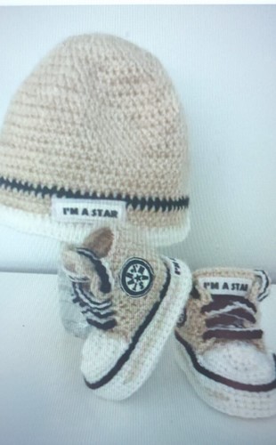 Scarpe all uncinetto bambino - all'uncinetto, e