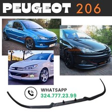 🏁LAMA FRONTALE TUNING✨PEUGEOT 206 SOTTO PARAURTI SPLITTER SPOILER ANTERIORE
