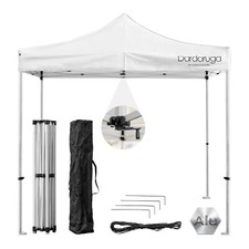 Gazebo Pieghevole da Giardino 3x3m, Alluminio Top, Leggero, Impermeabile