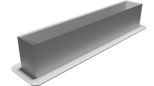 Cornice slot port 10x1 - port, 10x1.5