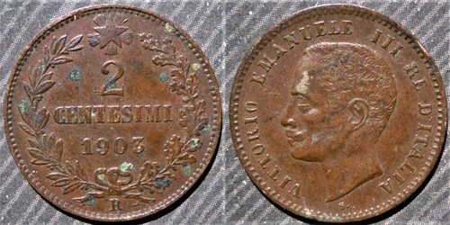 Italy centesimi 1903 - #, 2