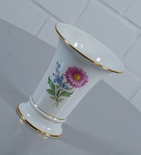 elegante vaso Meissen vaso di fiori vaso da tavolo decorazione floreale bordo...