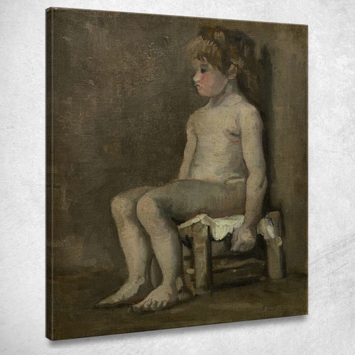Ragazza nuda seduta vincent - ragazza,