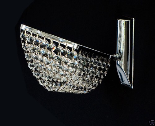 Real crystal wall light - , in