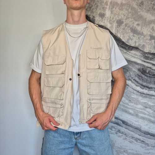 Gilet utility uomo panna - uomo, xl