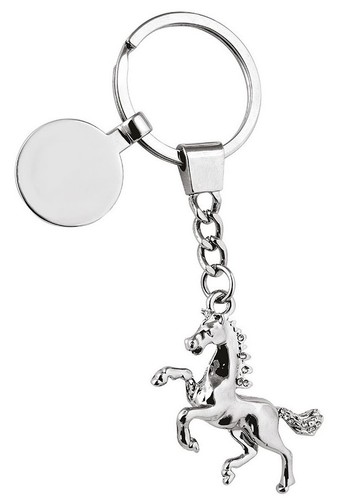 Portachiavi cromato cavallo - portachiavi,