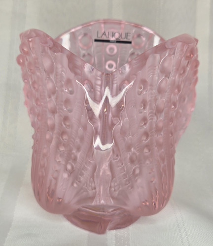 Raro vaso lalique rosa - vaso,