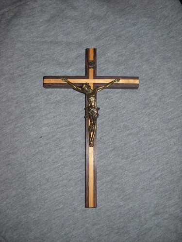 Crocifisso legno metallo 19 - crocifisso,
