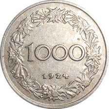 Austria Autriche 1000 Kronen