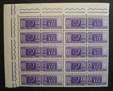 1955 Italia Blocco 10 Valori