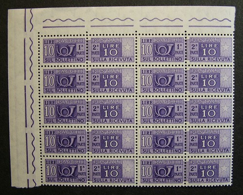 1955 italia blocco valori - 10,