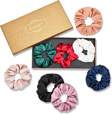 Scrunchies per Capelli Seta 8 Pezzi, Elastici Capelli Seta Donna Ragazze- 8 Pezz