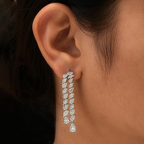 18k bianco massiccio oro 45 - bianco,