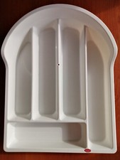 Portaposate da cassetto in plastica 42 x 33 cm bianco