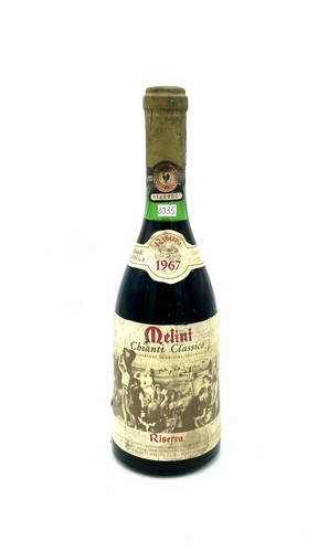 Vintage bottle melini - vintage,