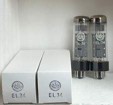2 tubi nuovi Valvo EL34 6CA7 coppia abbinata 100%