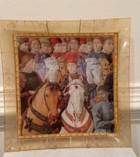 Piatto quadrato decoupage