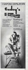 Cadey's saponi depilatori. Advertising  1974