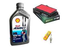 KIT/TAGLIANDO KYMCO PEOPLE S I ABS 125 150 2017 SHELL 10W40 FILTRO ARIA CANDELA