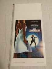 LOCANDINA FILM 007 ZONA DI PERICOLO TIMOTHY DALTON BOND 33 X 70 POSTER CINEMA