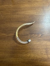 Ricambio Lampadario in vetro di Murano Foglia TRASPARENTE  cristallo oro