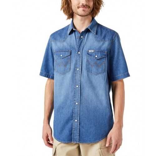 Wrangler western camicia jeans - western,