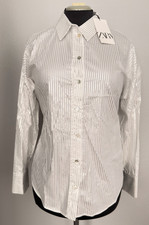 Zara camicia donna bianca con