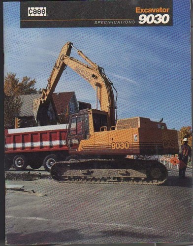 Scheda brochure escavatore
