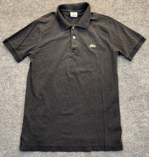 Polo Lacoste nera uomo taglia