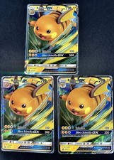 Lotto bulk 3 Carte Pokémon ITA Raichu GX (SM 213) SM Black Star Promos