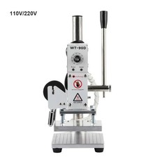 Macchina per timbratura a caldo manuale piccola da scrivania, timbratrice a caldo in pelle