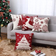 Federe Natalizie 45x45cm Set 4 Pezzi – Copricuscini Divano Fantasie Natale