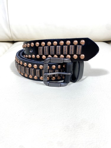 Cintura diesel pelle nera - diesel, in