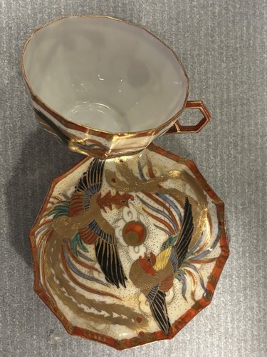 Antico piattino tazza oro