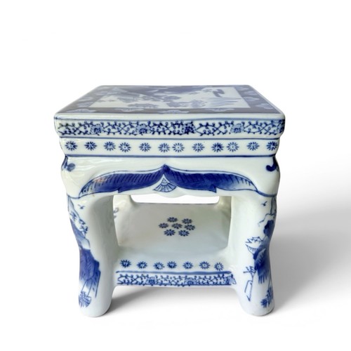 Sgabello vintage blu - , e