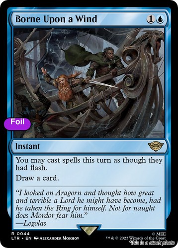 Mtg foil borne upon - a, wind