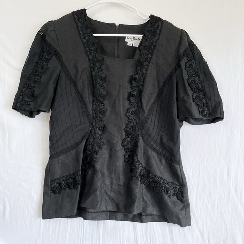 Top nero vintage gina - vintage,
