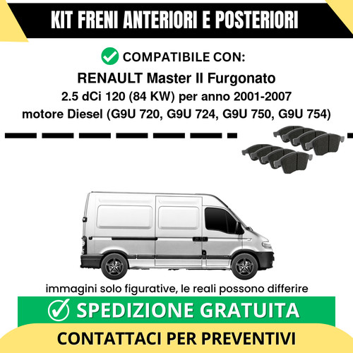 Pastiglie freno ant - pastiglie, post