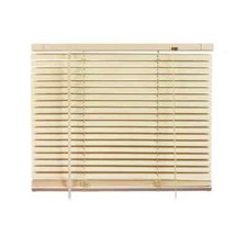 Tenda Veneziana Beige in PVC Parasole Regolabile per Finestre