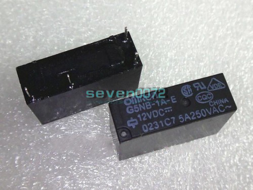 10pcs relè 12v omron 4pin - relè,