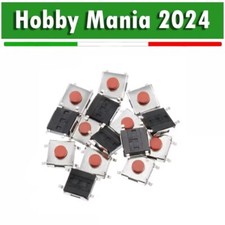 10x Micro Pulsante Interruttore PCB 6.2x6.2x3.1 SMD SMT - Push Button Switch