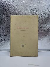 (Poesia) M. Stefanile - RITRATTO NEL MARE - E ALTRE POESIE - E.S.I. 1955