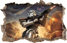 STAR WARS Stormtrooper Autocollant Mural trou dans le mur Stickers muraux 51
