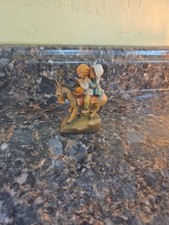 Statuina in legno vintage Anri