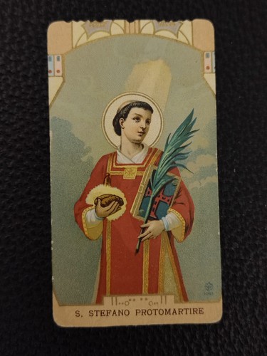 Raro antico santino - antico, santo