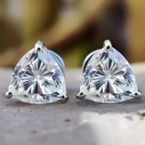 White diamond stud - diamond,