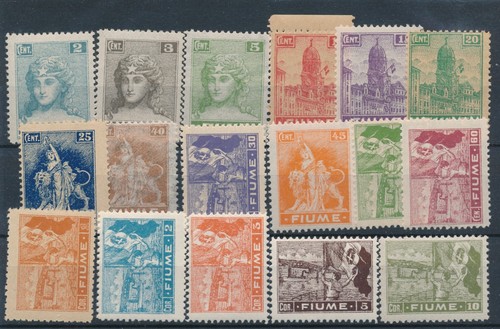 1919 fiume allegorie vedute - allegorie,